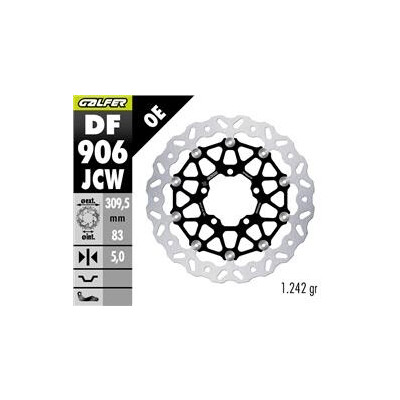 Disque de frein DF906JCW 310x83x5