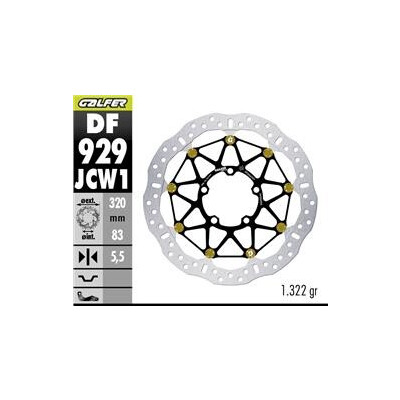 DISQUE DE FREIN DF929JCW1G03 290x60x5,5