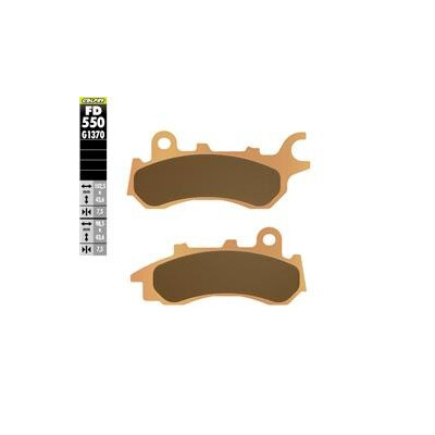 Plaquettes de frein frittées pour tourisme FD550G1370
