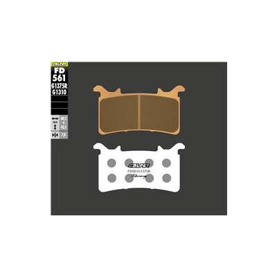 Plaquettes de frein de course frittées FD561G1375R
