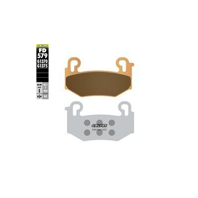 Plaquettes de frein sport frittées FD579G1375