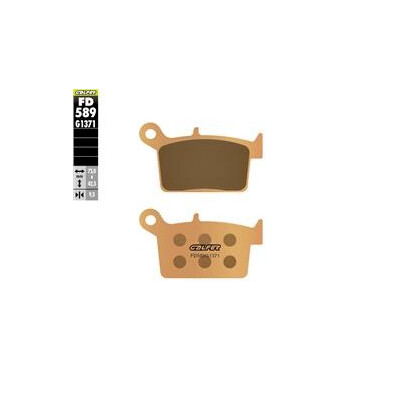 Plaquettes frittées FD589G1371 pour voitures particulières