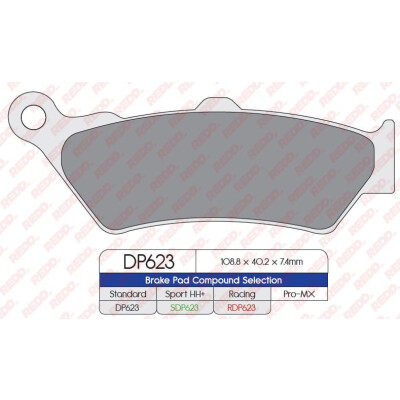 Plaquettes de frein sport frittées SDP623HH+