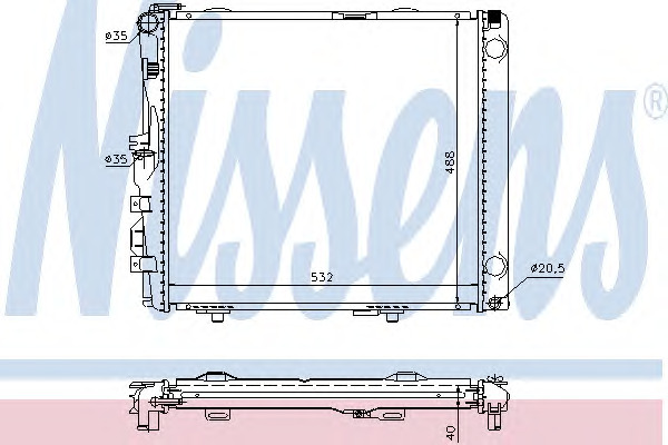 Radiador, refrigeración del motor