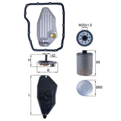 Filtre hydraulique, boîte automatique HX276KIT NAGARES
