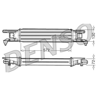 Refroidisseur d'air de suralimentation DIT09105 DENSO