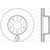 Disque de frein BDA243820 OPEN PARTS