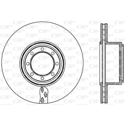 Disque de frein BDA245120 OPEN PARTS