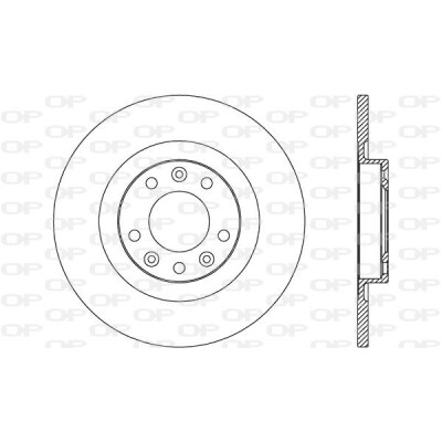 Disque de frein BDA274110 OPEN PARTS