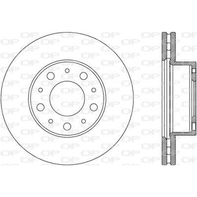 Disque de frein BDA280120 OPEN PARTS