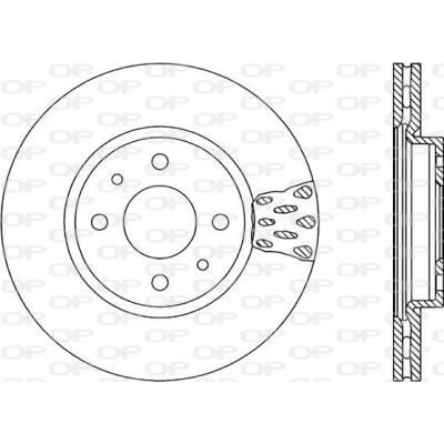 Disque de frein BDR123520 OPEN PARTS