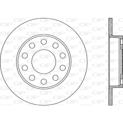 Disque de frein BDR193910 OPEN PARTS
