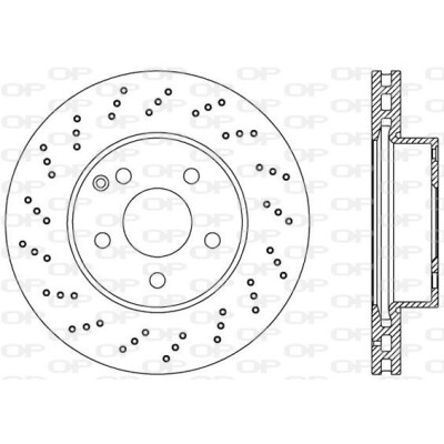 Disque de frein BDR239325 OPEN PARTS