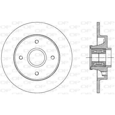 Disque de frein BDR251030 OPEN PARTS