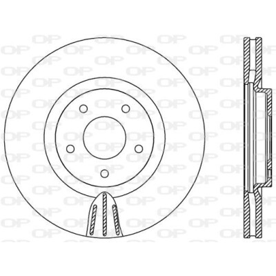 Disque de frein BDR255020 OPEN PARTS