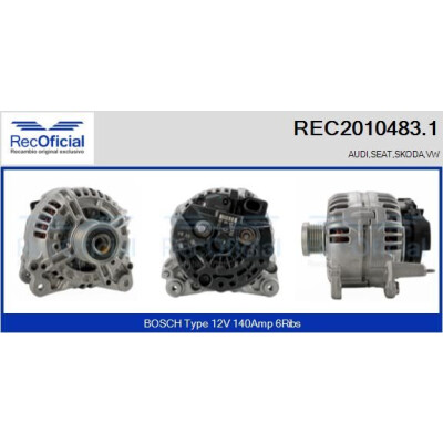 Alternateur REC20104831 RECOFICIAL