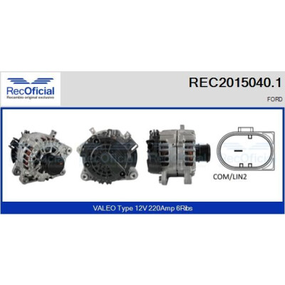 Alternateur REC20150401 RECOFICIAL