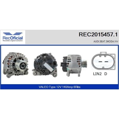 Alternateur REC20154571 RECOFICIAL