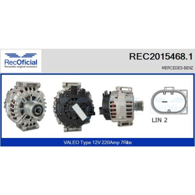 Alternateur REC20154681 RECOFICIAL