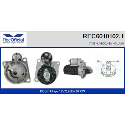 Démarreur REC60101021 RECOFICIAL