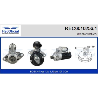 Démarreur REC60102561 RECOFICIAL