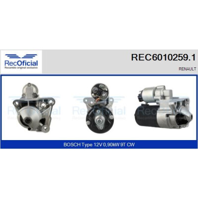 Démarreur REC60102591 RECOFICIAL
