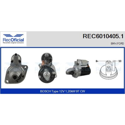 Démarreur REC60104051 RECOFICIAL