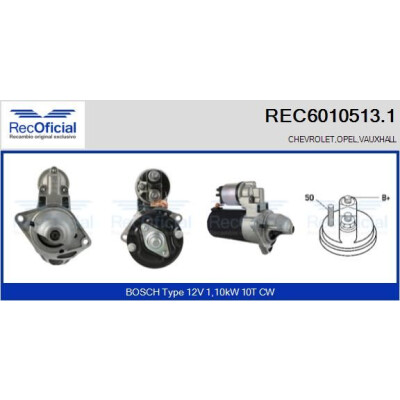 Démarreur REC60105131 RECOFICIAL