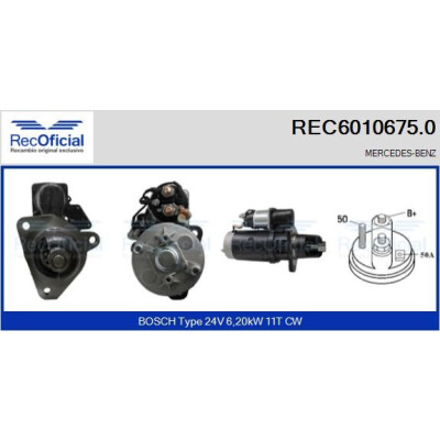 Démarreur REC60106750 RECOFICIAL
