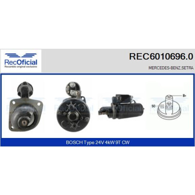 Démarreur REC60106960 RECOFICIAL