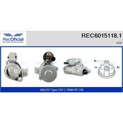 Démarreur REC60151181 RECOFICIAL