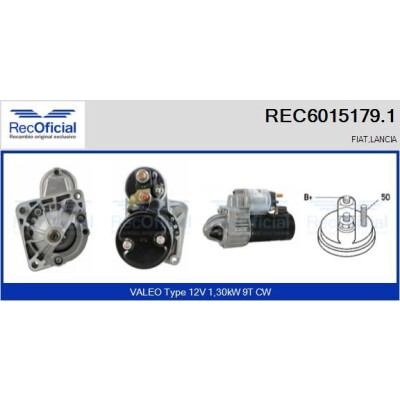 Démarreur REC60151791 RECOFICIAL