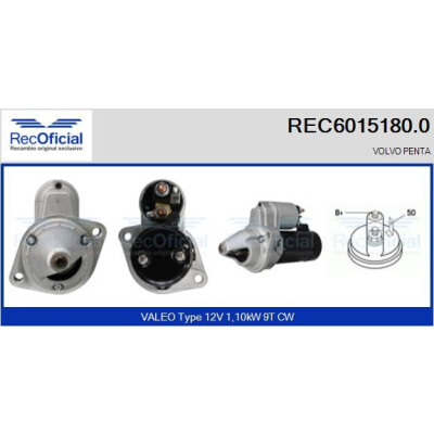 Démarreur REC60151800 RECOFICIAL