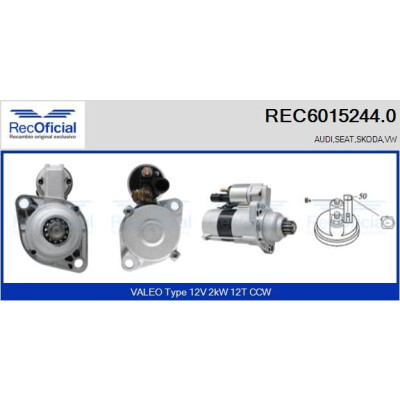 Démarreur REC60152440 RECOFICIAL