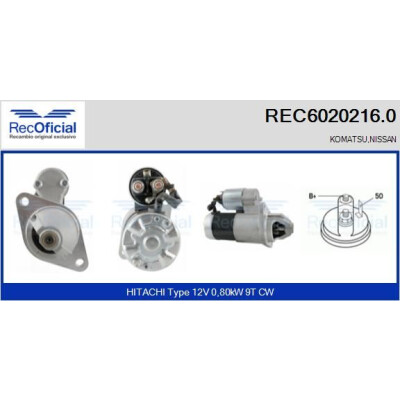 Démarreur REC60202160 RECOFICIAL