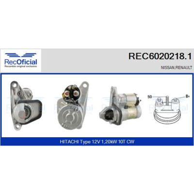 Démarreur REC60202181 RECOFICIAL