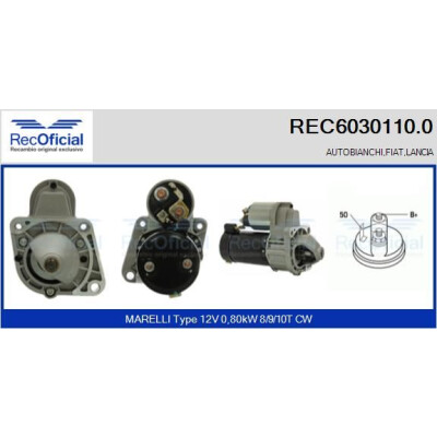 Démarreur REC60301100 RECOFICIAL