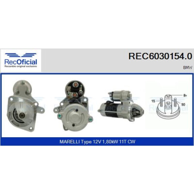 Démarreur REC60301540 RECOFICIAL