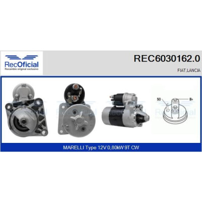 Démarreur REC60301620 RECOFICIAL