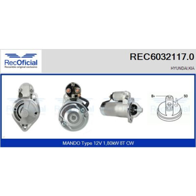 Démarreur REC60321170 RECOFICIAL