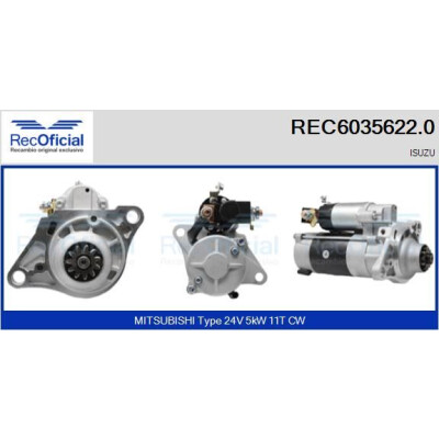 Démarreur REC60356220 RECOFICIAL