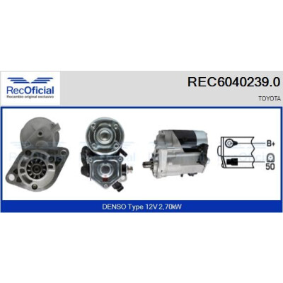 Démarreur REC60402390 RECOFICIAL