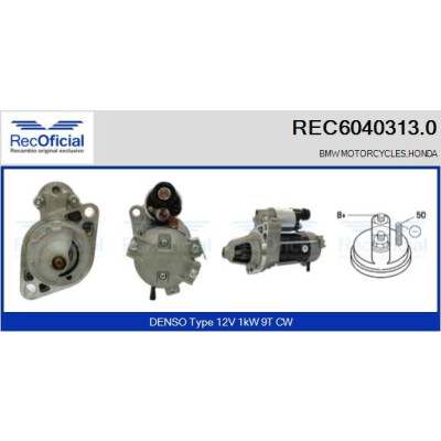 Démarreur REC60403130 RECOFICIAL