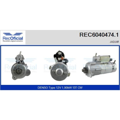 Démarreur REC60404741 RECOFICIAL