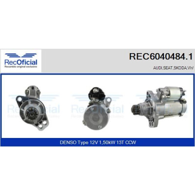 Démarreur REC60404841 RECOFICIAL