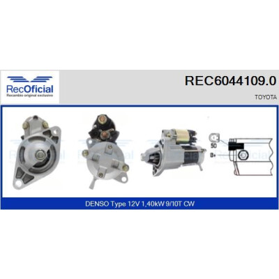 Démarreur REC60441090 RECOFICIAL