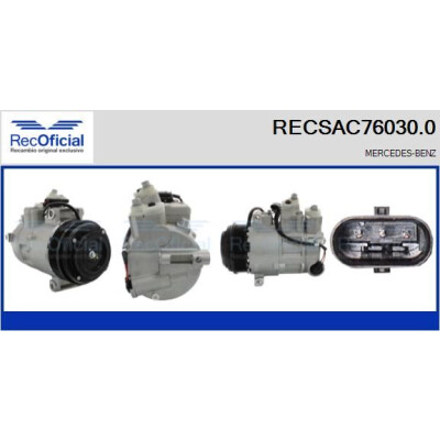 Compresseur, climatisation RECSAC760300 RECOFICIAL