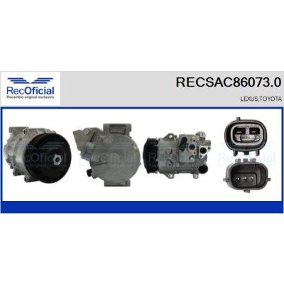 Compresseur, climatisation RECSAC860730 RECOFICIAL