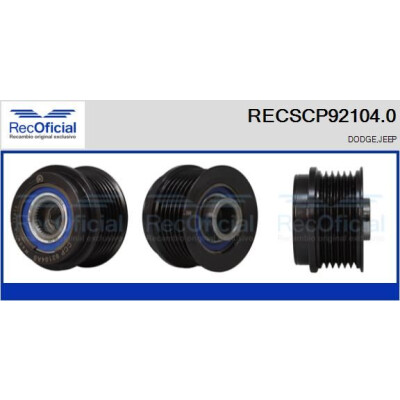 Poulie, alternateur RECSCP921040 RECOFICIAL