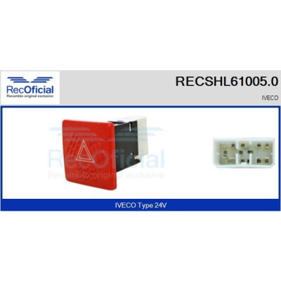 Interrupteur de signal de détresse RECSHL610050 RECOFICIAL